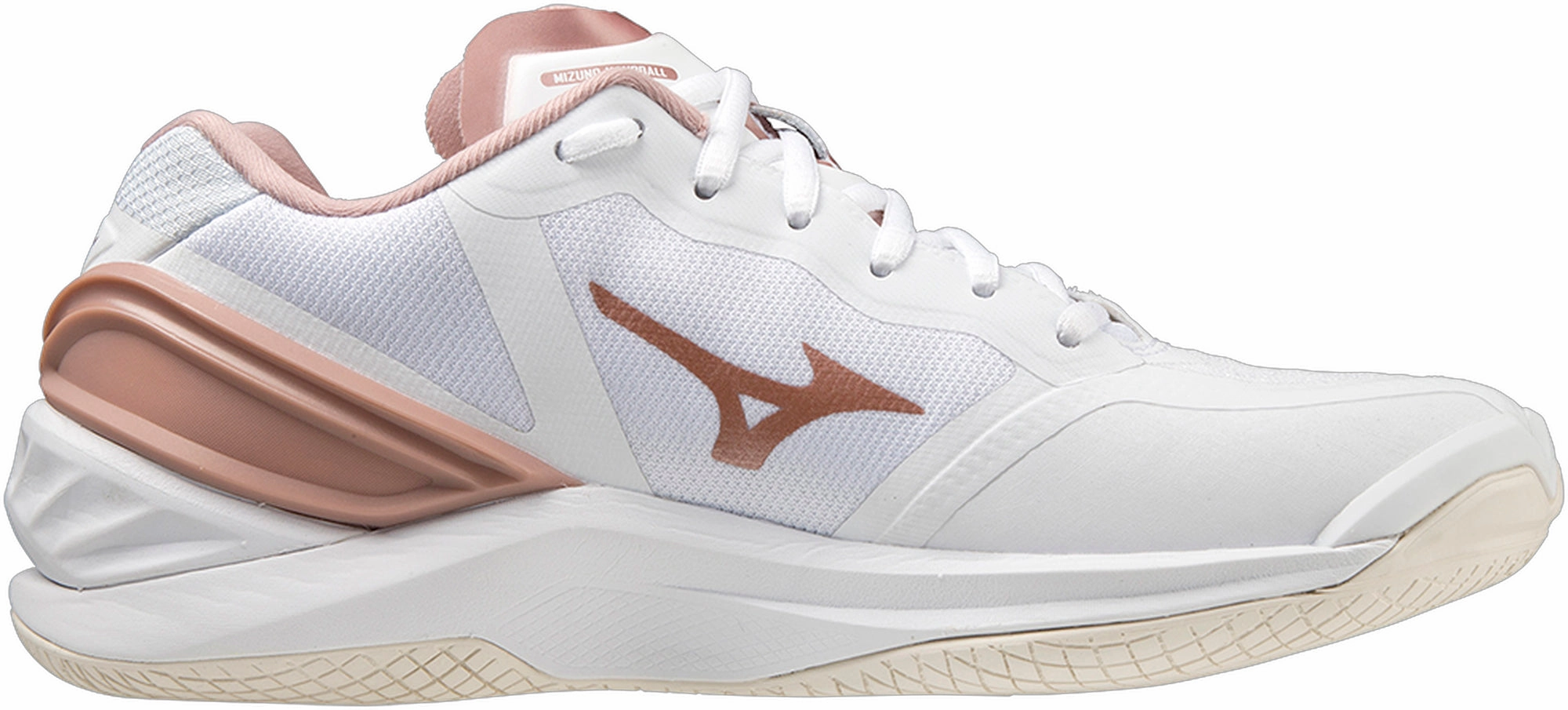 All Around Comfortable Midfoot Mizuno Wave Stealth Neo Womens Netball Shoes - White