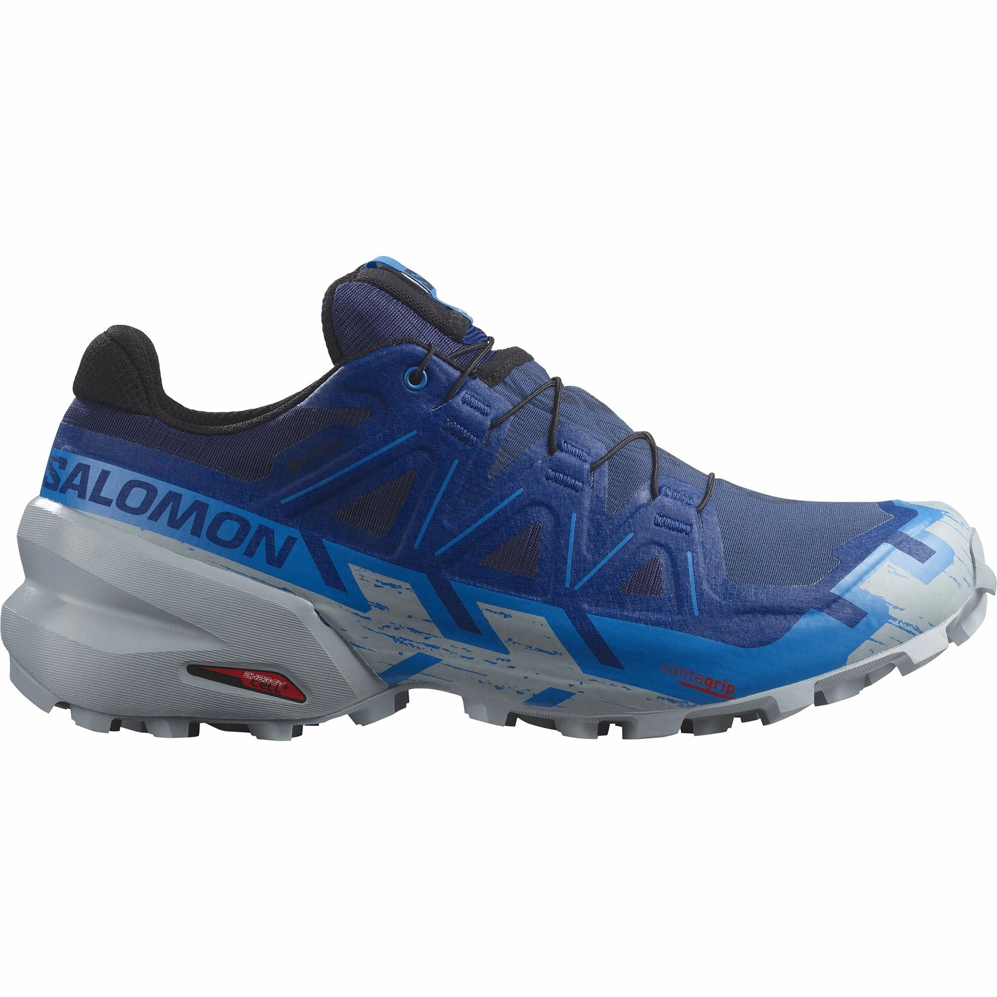 Salomon Speedcross 6 GORE-TEX Mens Trail Running Shoes - Blue Stability asphalt shoes