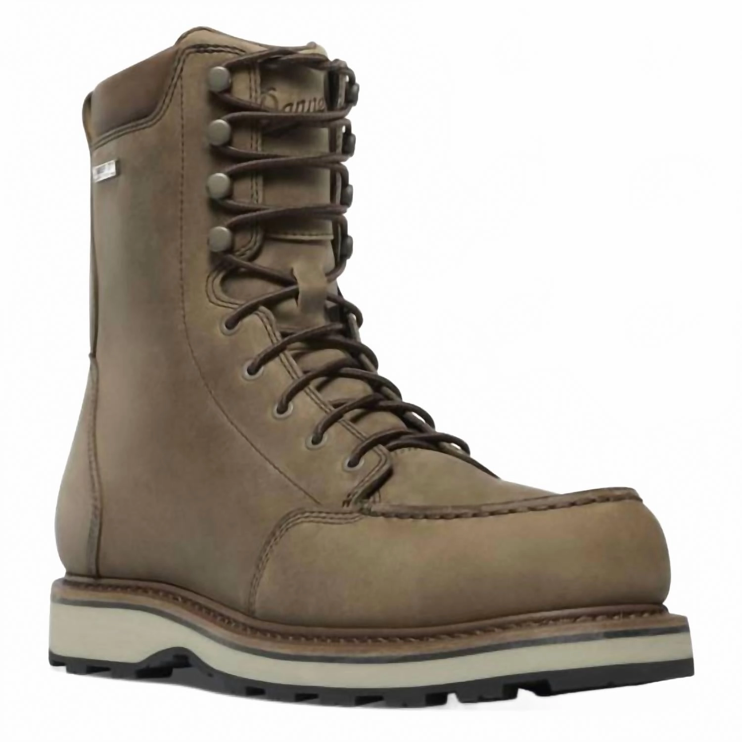 Men's Cedar River Moc Toe Hunter 8" Boot In Timberwolf Mud Resistant Active Nomad Tread Pattern