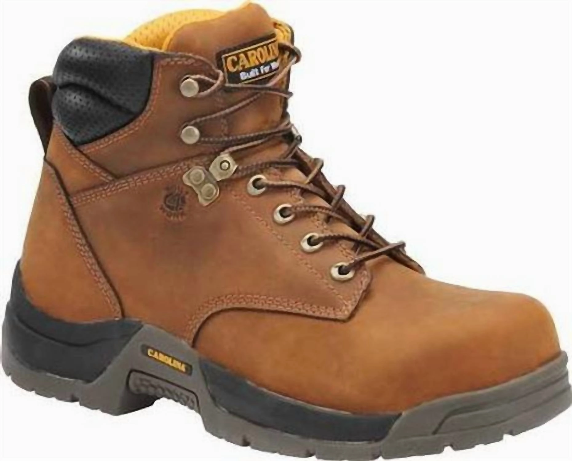 Lace-Up Style Night Out Men's Waterproof 6" Broad Bruno Toe Work Boot In Brown