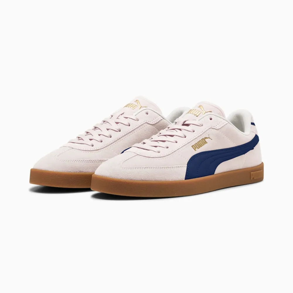 Soft   leather Puma Men's Club Suede Flower Pink/Blue Sneaker Shoes