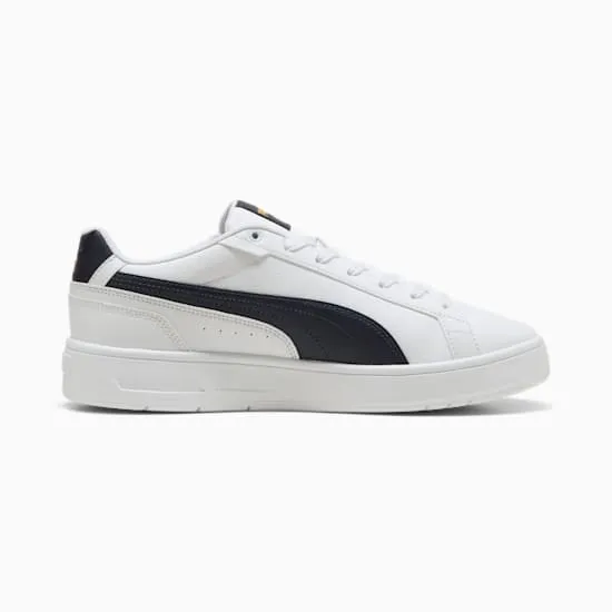 Puma Men's Court Classico White/Black Sneaker Shoes Happy Steps