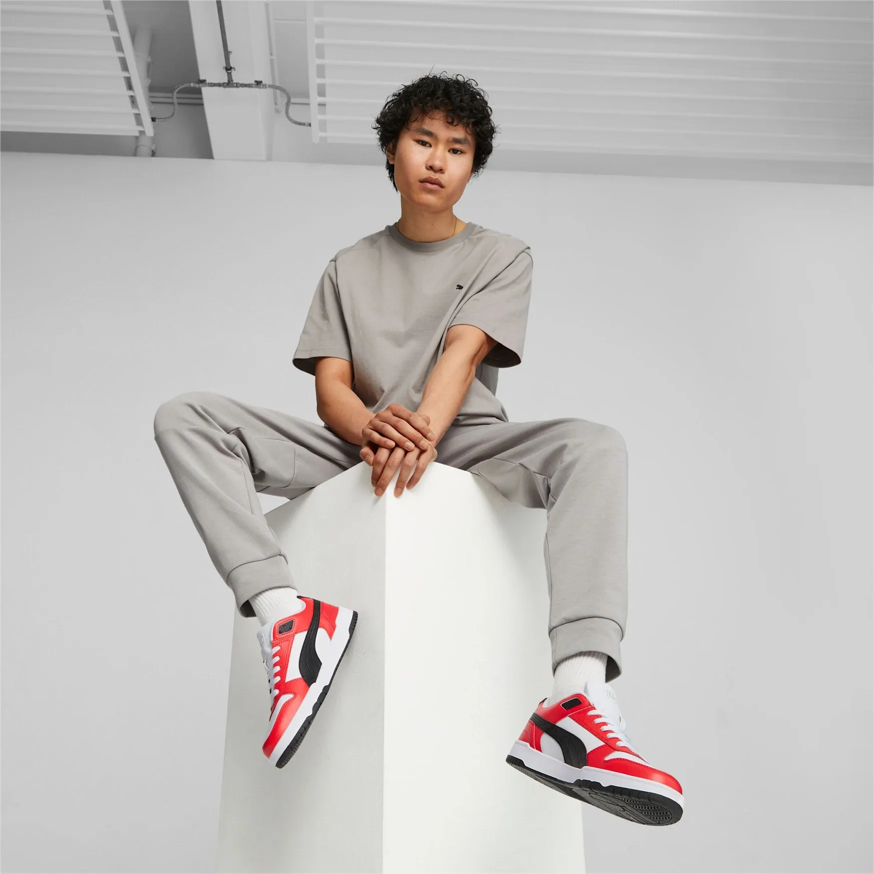 Puma Men's Game Low Red/Black Shoes Step Free Padded Touch