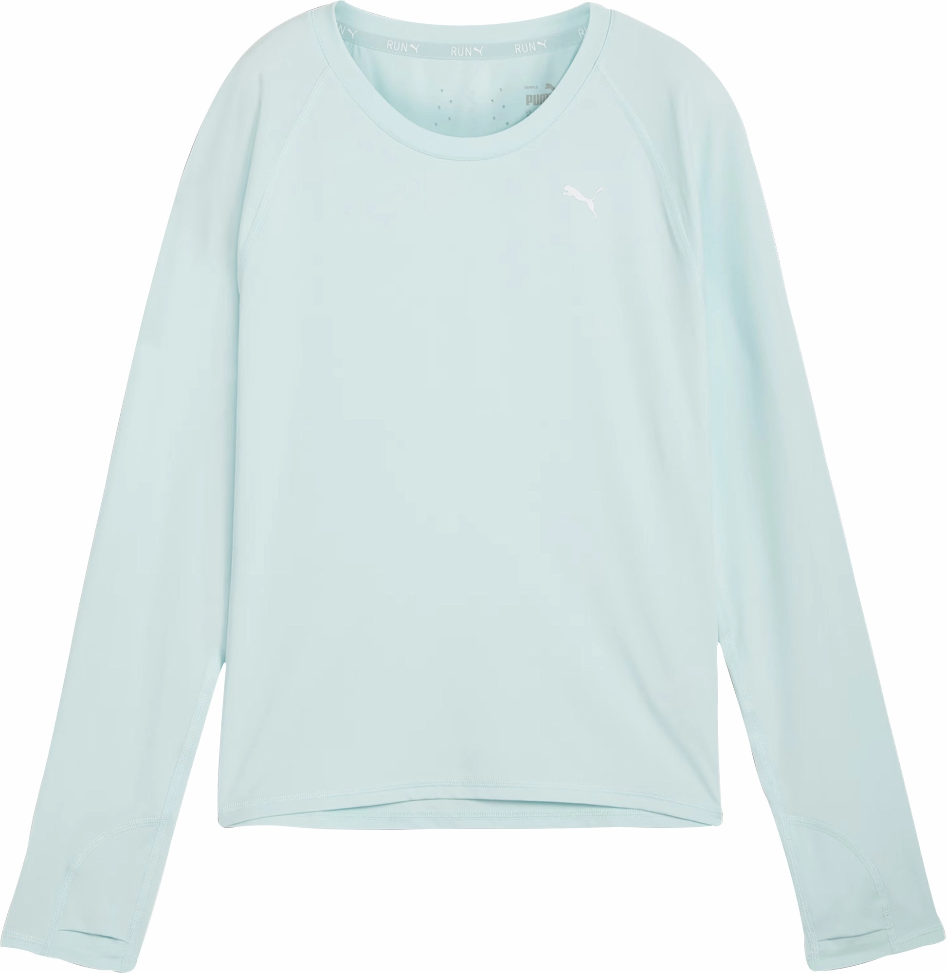 Personalized Puma Cloudspun Long Sleeve Womens Running Top - Blue
