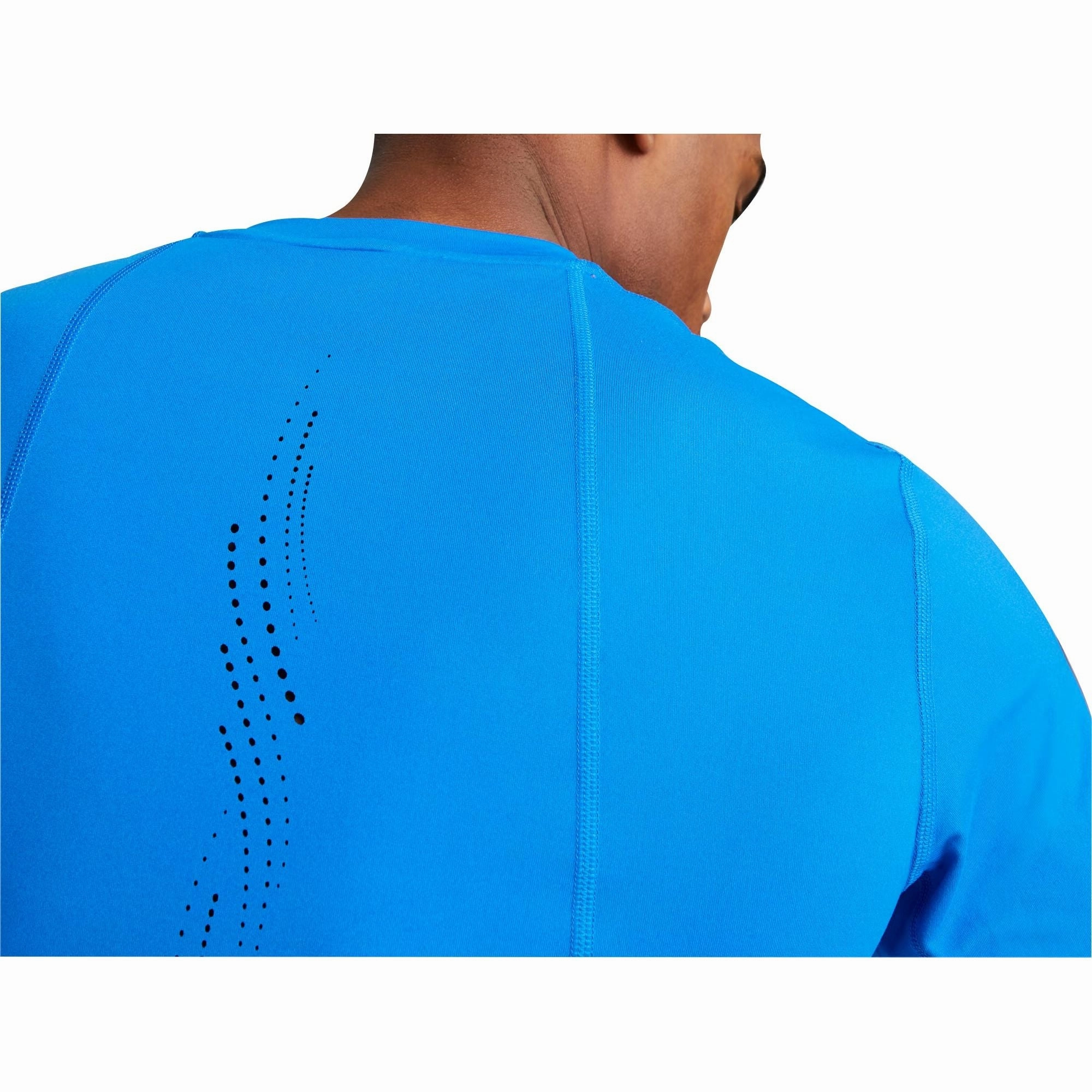 Cozy Fit Design Everyday Look Puma Cloudspun Short Sleeve Mens Running Top - Blue