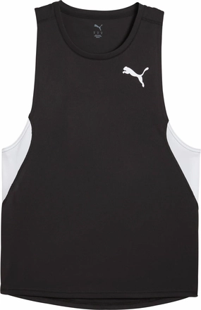 Adjustable Side Straps Slip Resistant Trim Puma Cross The Line 3 Mens Running Vest - Black
