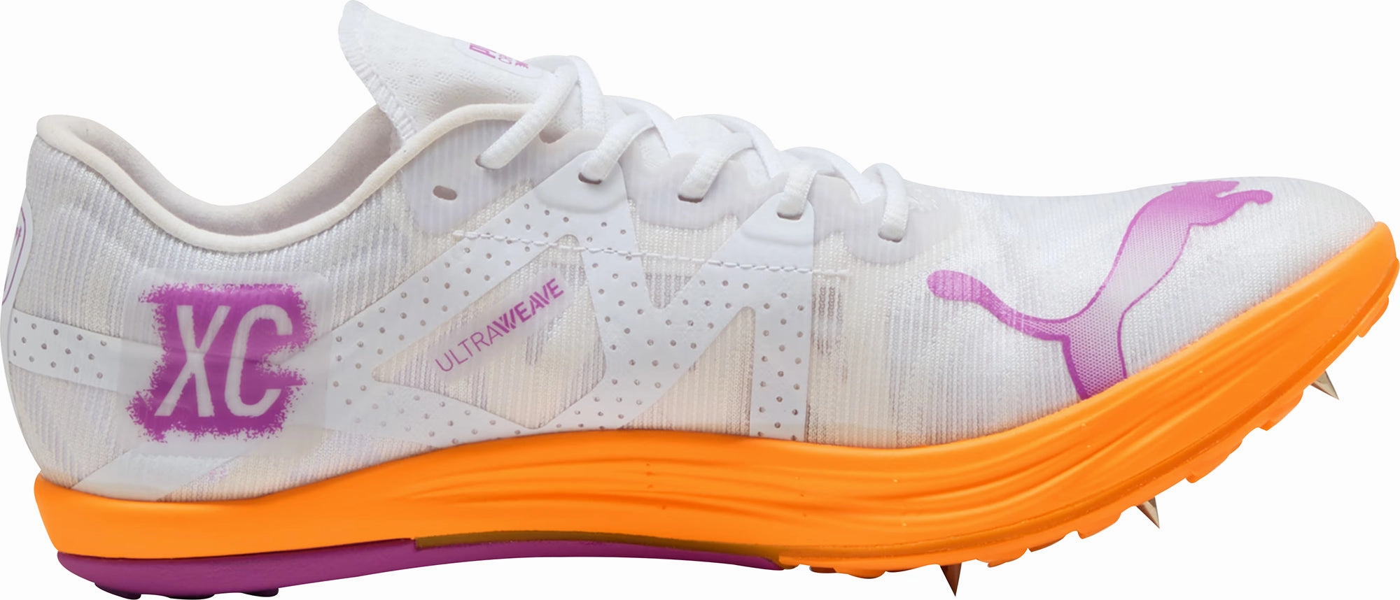 Foot Race Puma Crossfox Nitro Elite Cross Country Running Spikes - White