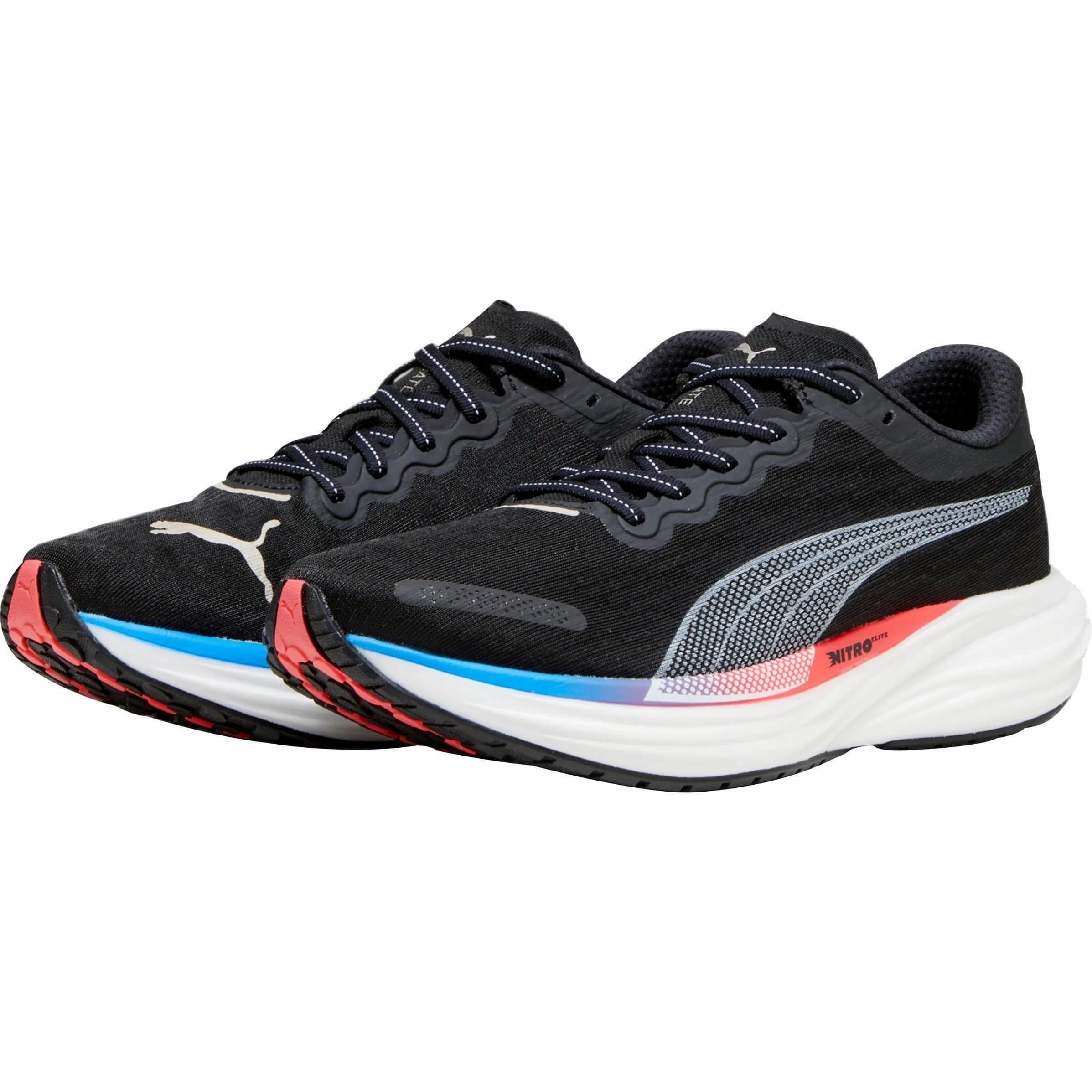 Light Weight Puma Deviate Nitro 2 Mens Running Shoes - Black
