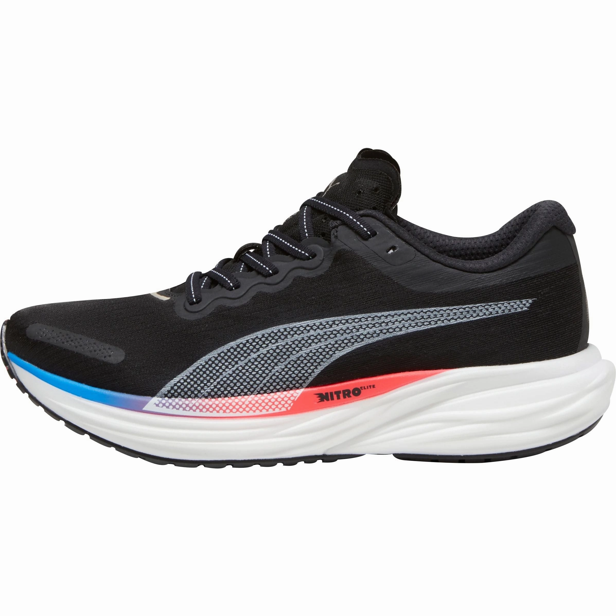 Quick Adaptation Urban Performance Puma Deviate Nitro 2 Mens Running Shoes - Black