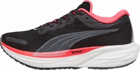 Rockered Outsole Design training performance Puma Deviate Nitro 2 Womens Running Shoes - Black