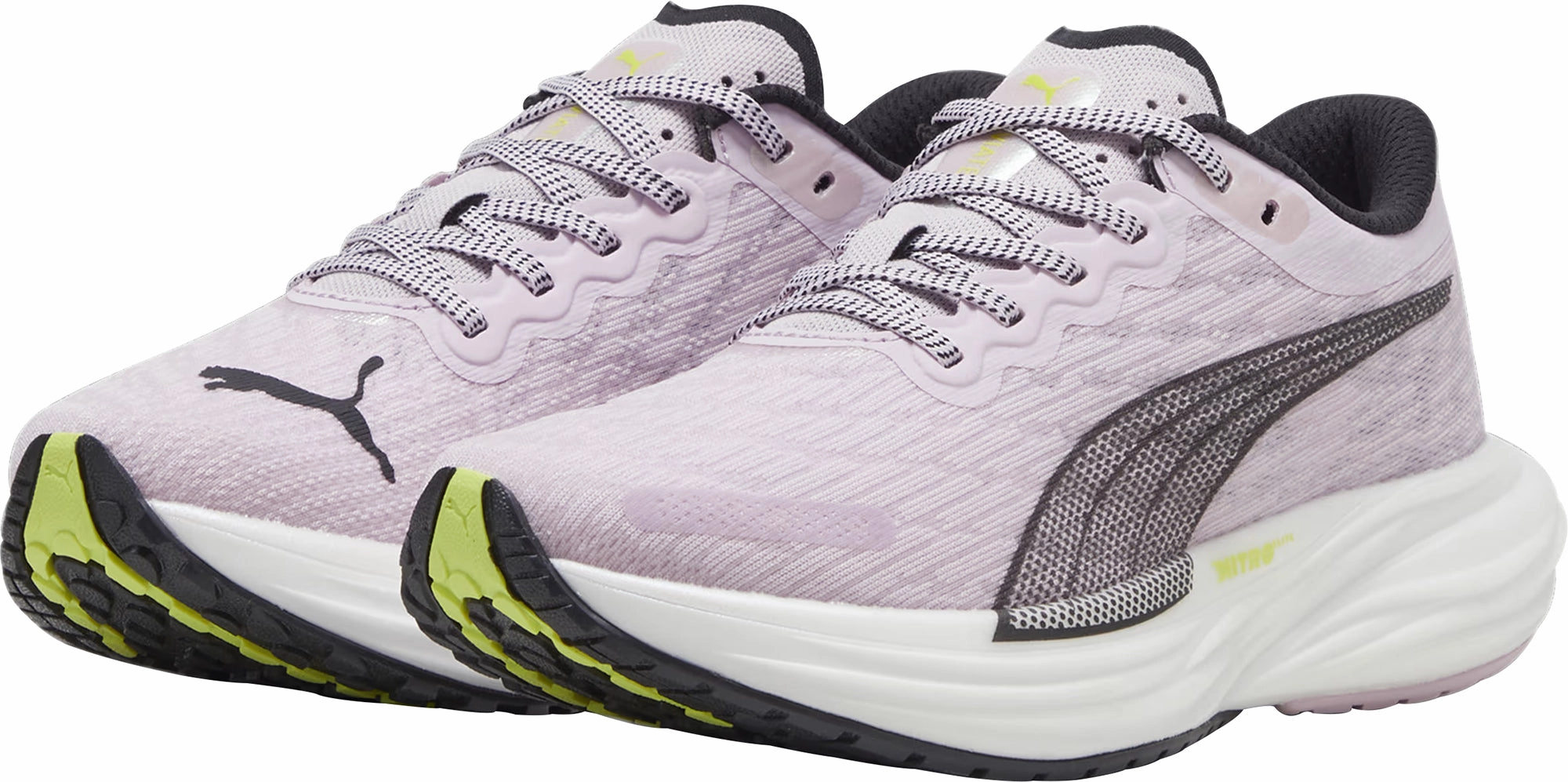 Quick Form Premium Material Puma Deviate Nitro 2 Womens Running Shoes - Purple