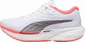 Unique Sole Puma Deviate Nitro 2 Womens Running Shoes - White