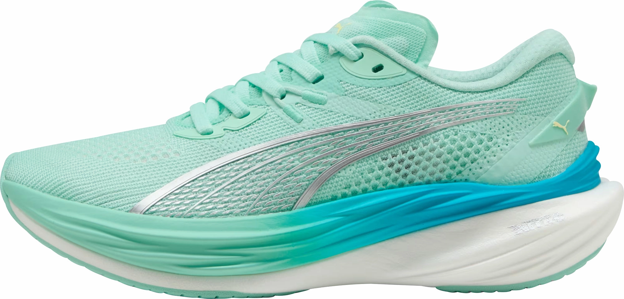 Puma Deviate Nitro 3 Womens Running Shoes - Green Torsion Stability Systems Bounce Back Cushion