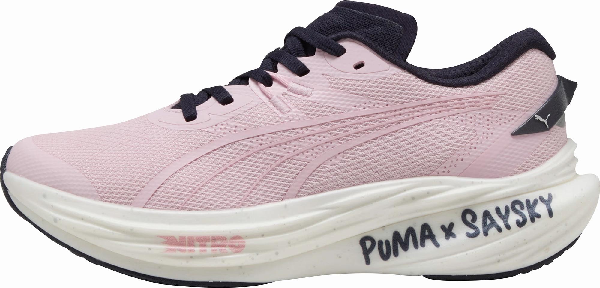 Unisex Fit Puma Deviate Nitro 3 X SAYSKY Mens Running Shoes - Pink