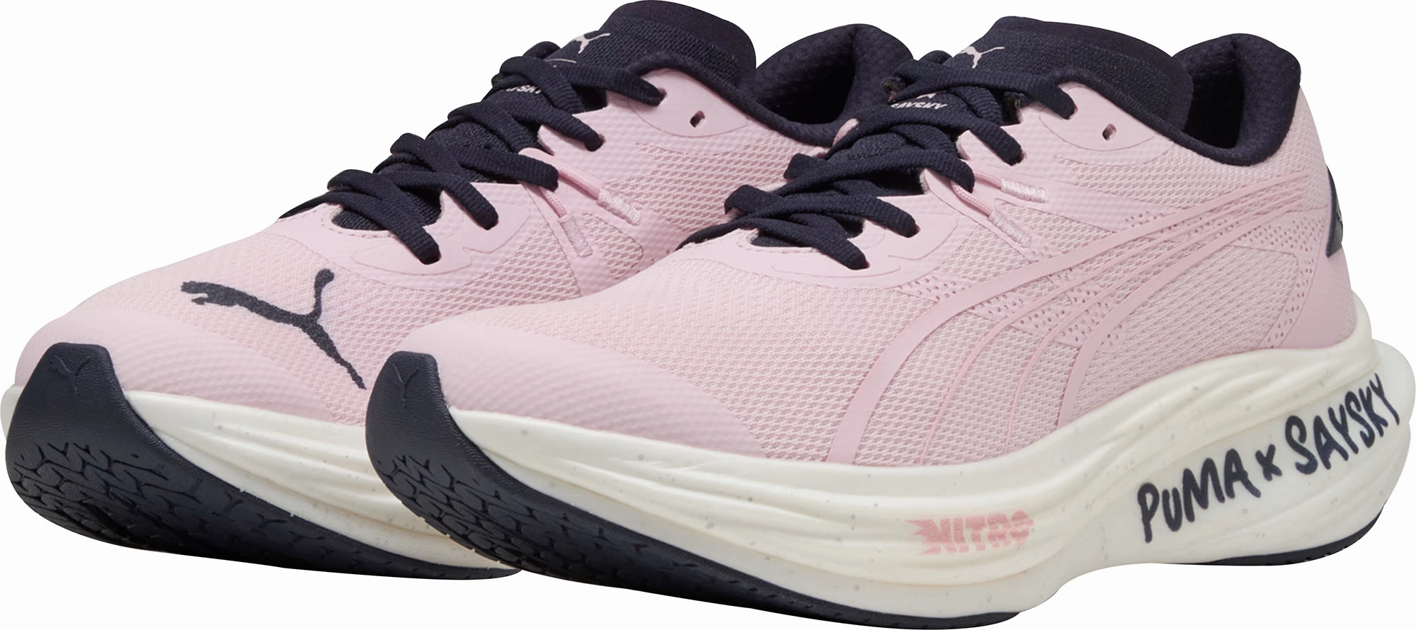 Puma Deviate Nitro 3 X SAYSKY Mens Running Shoes - Pink Sole Strength