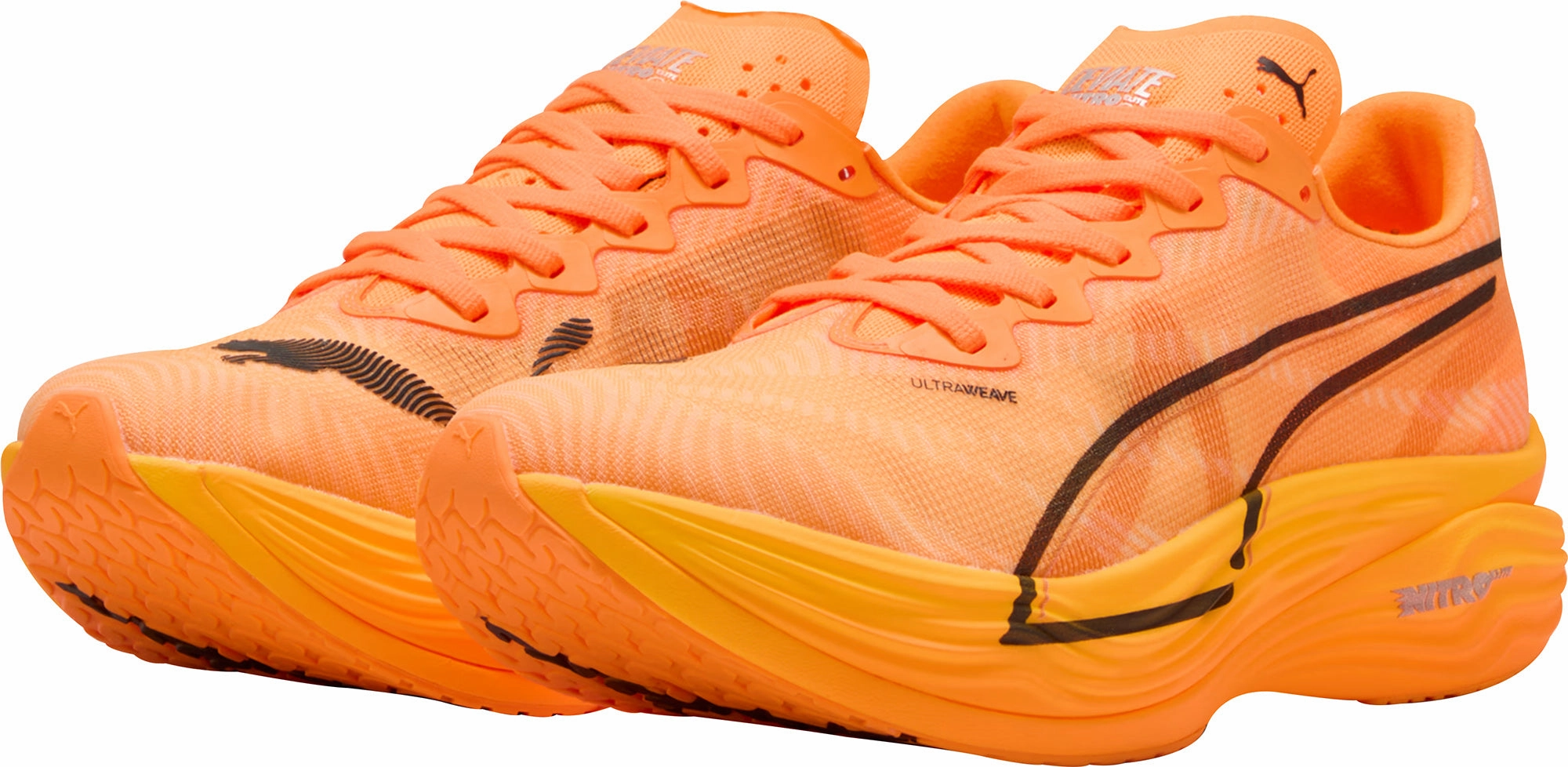 running at night shoes Puma Deviate Nitro Elite 3 Mens Running Shoes - Orange