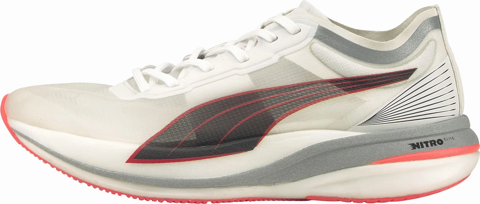 classic accessory Puma Deviate Nitro Elite Racer Womens Running Shoes - White
