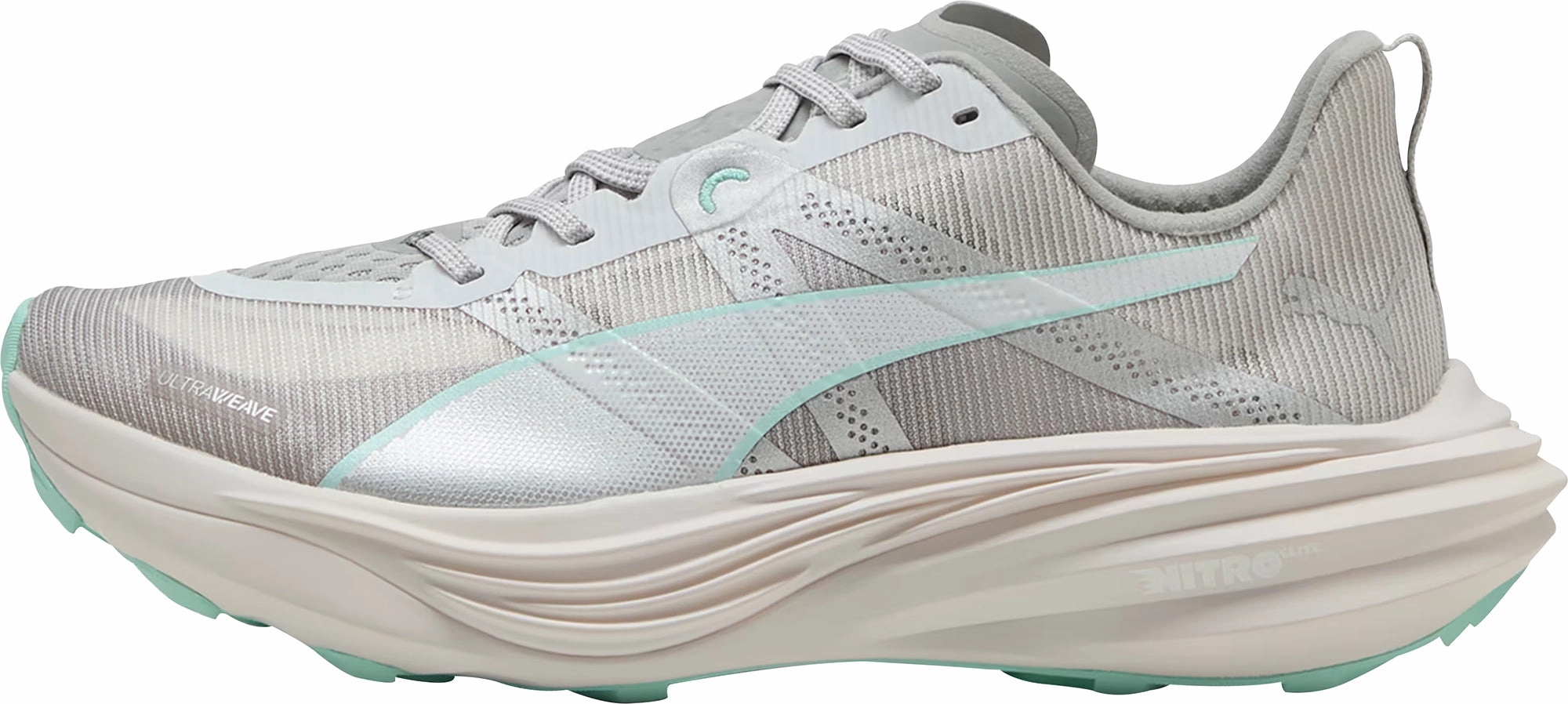 running in oval tracks shoes Puma Deviate Nitro Elite Womens Trail Running Shoes - Grey