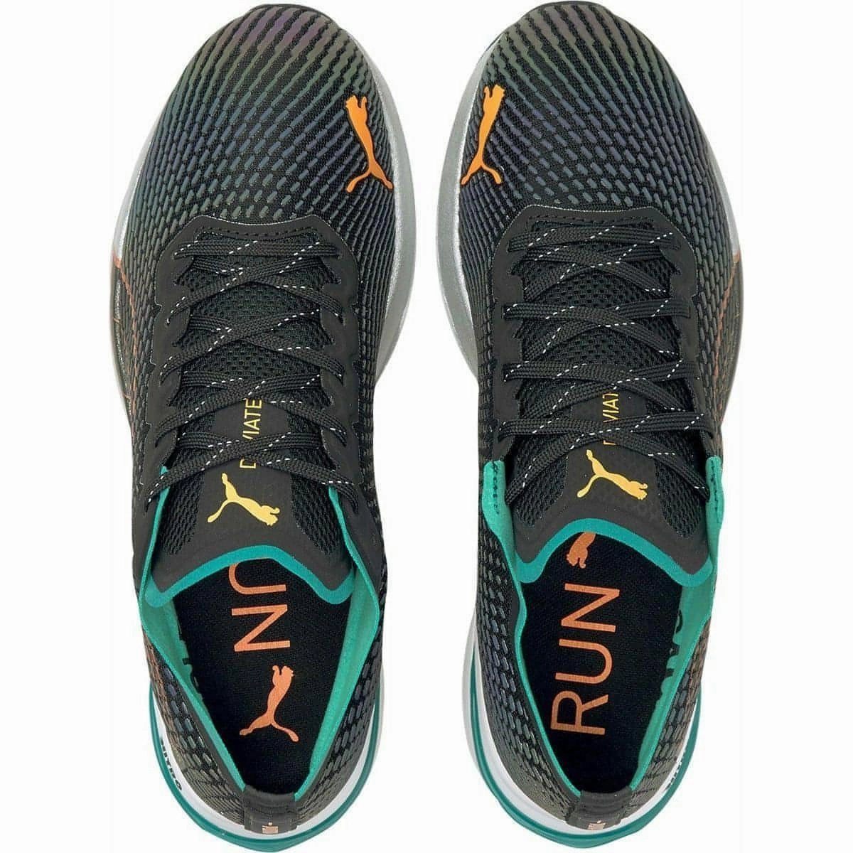 fitness challenge shoe aim semi - formal shoes Puma Deviate Nitro WTR Mens Running Shoes - Black