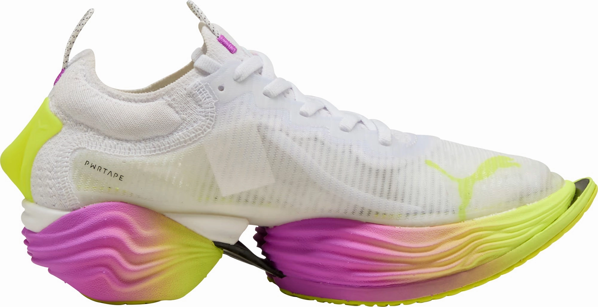 Puma Fast-R Nitro Elite 2 Ekiden Glow Mens Running Shoes - White senior athletic shoes Light Reflective