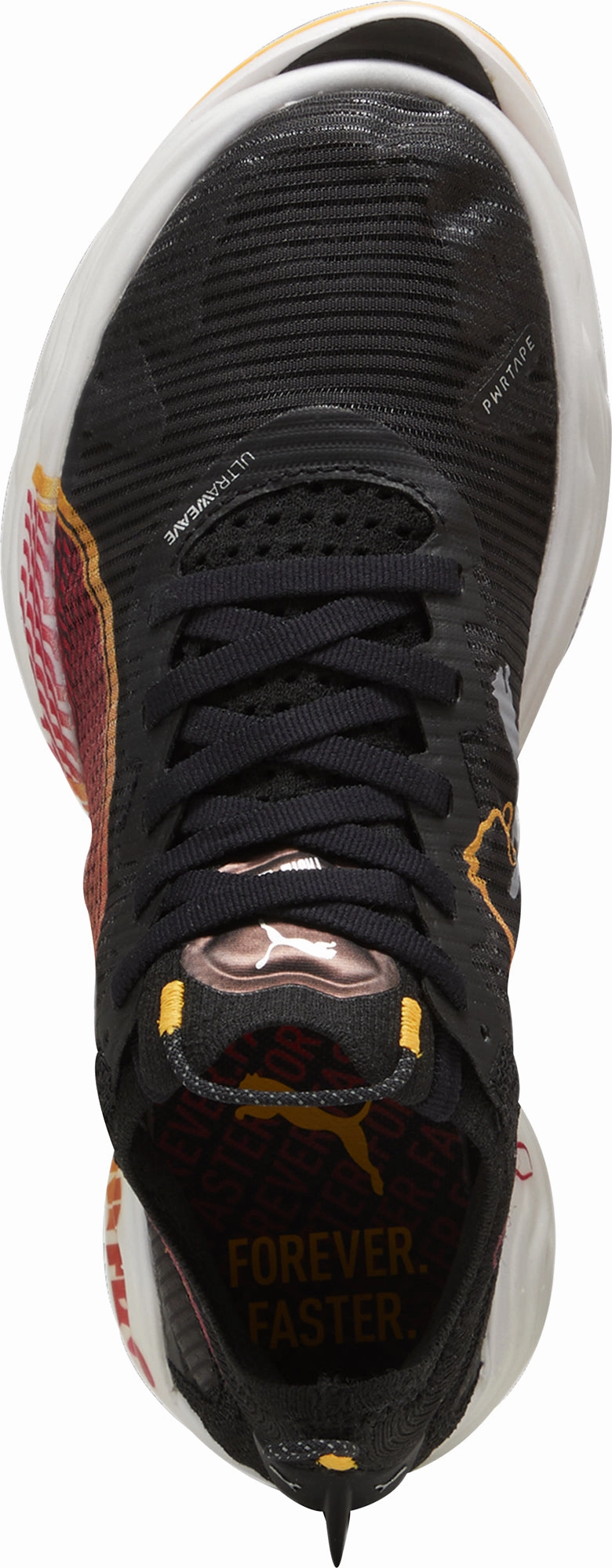 Wide Platform Base mud running footwear Puma Fast-R Nitro Elite 2 Mens Running Shoes - Black