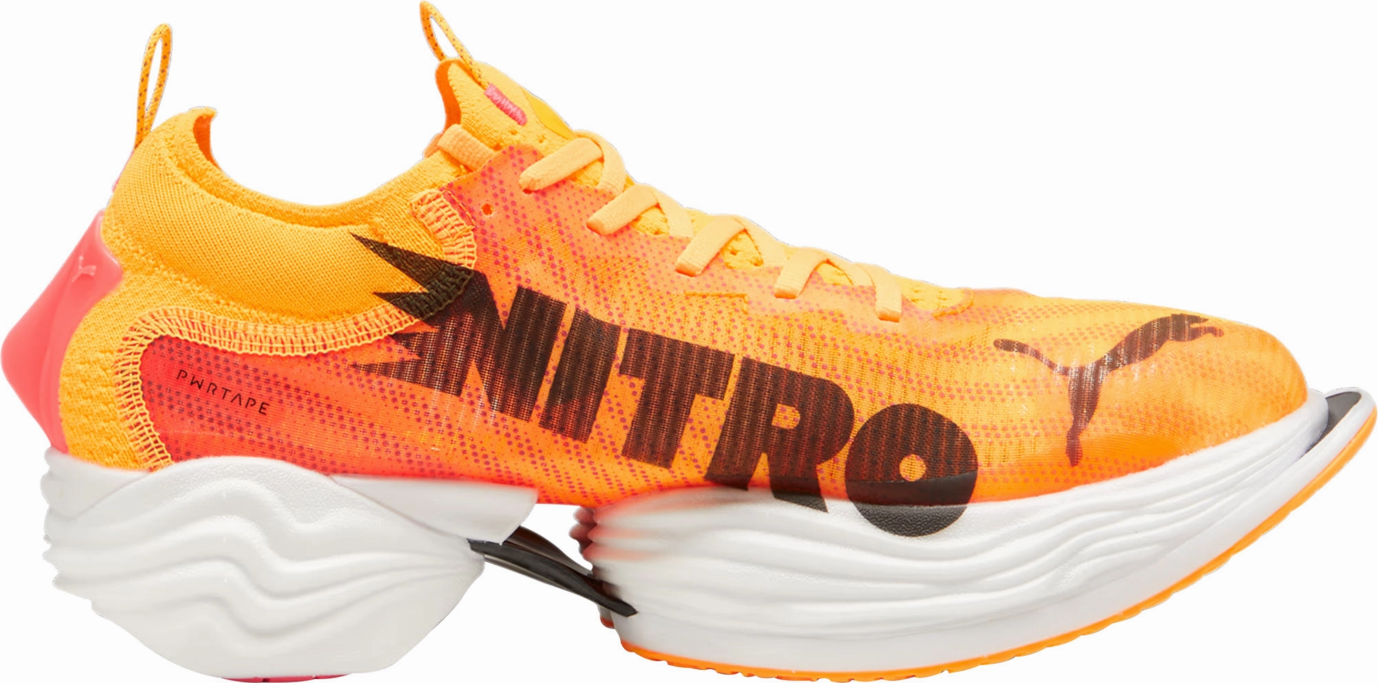 Quick Dry Interior Fabric foot - comfort running shoes Puma Fast-R Nitro Elite 2 Mens Running Shoes - Orange