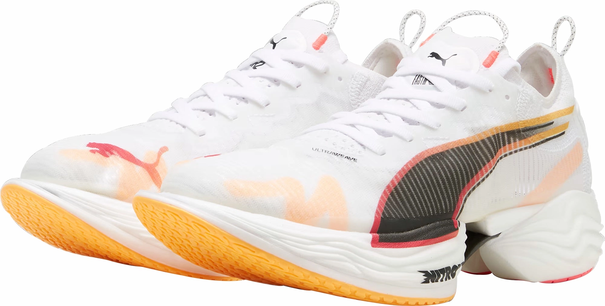 Impact Resistant Chassis Puma Fast-R Nitro Elite 2 Mens Running Shoes - White