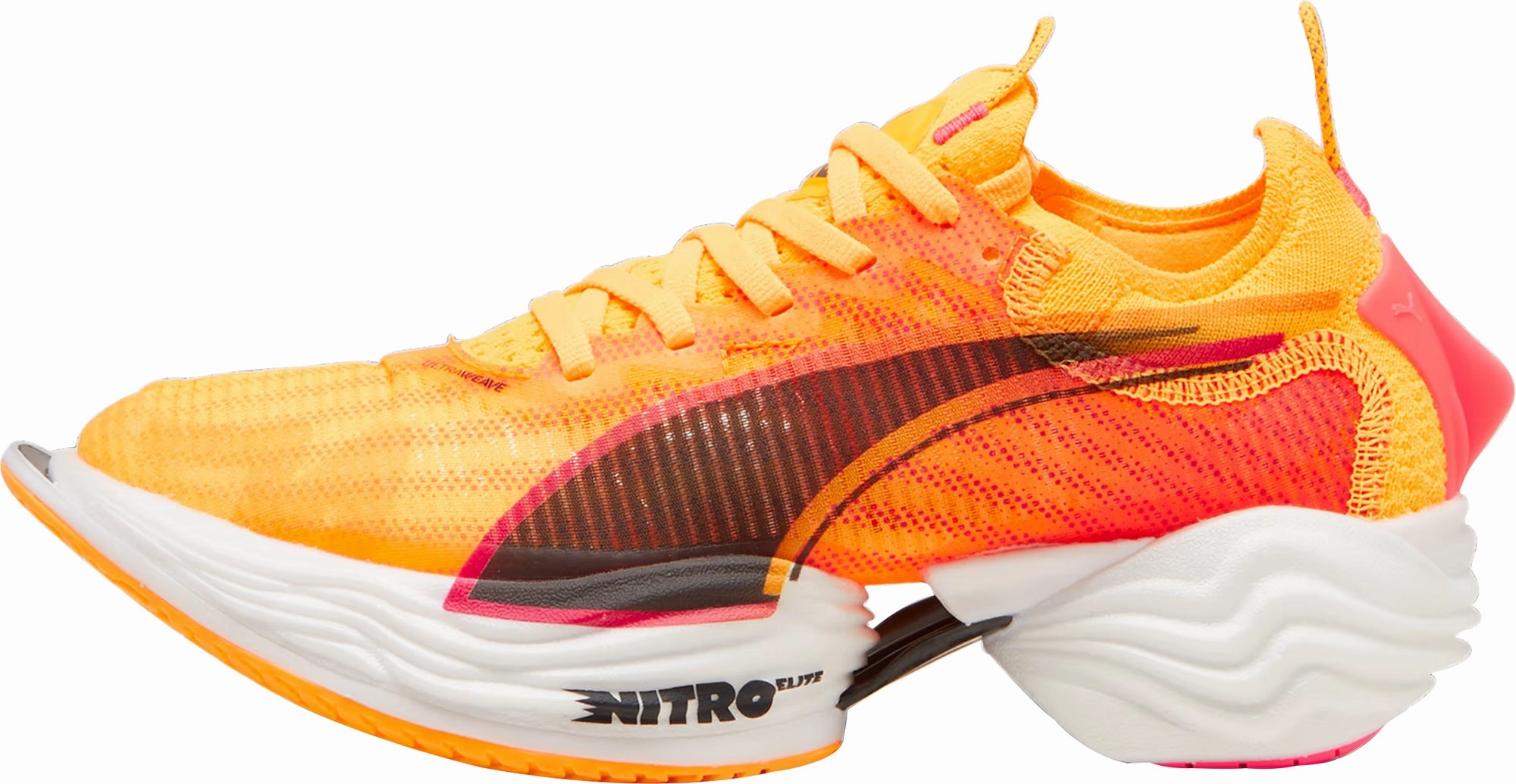 cushioned shoe qualities Puma Fast-R Nitro Elite 2 Womens Running Shoes - Orange