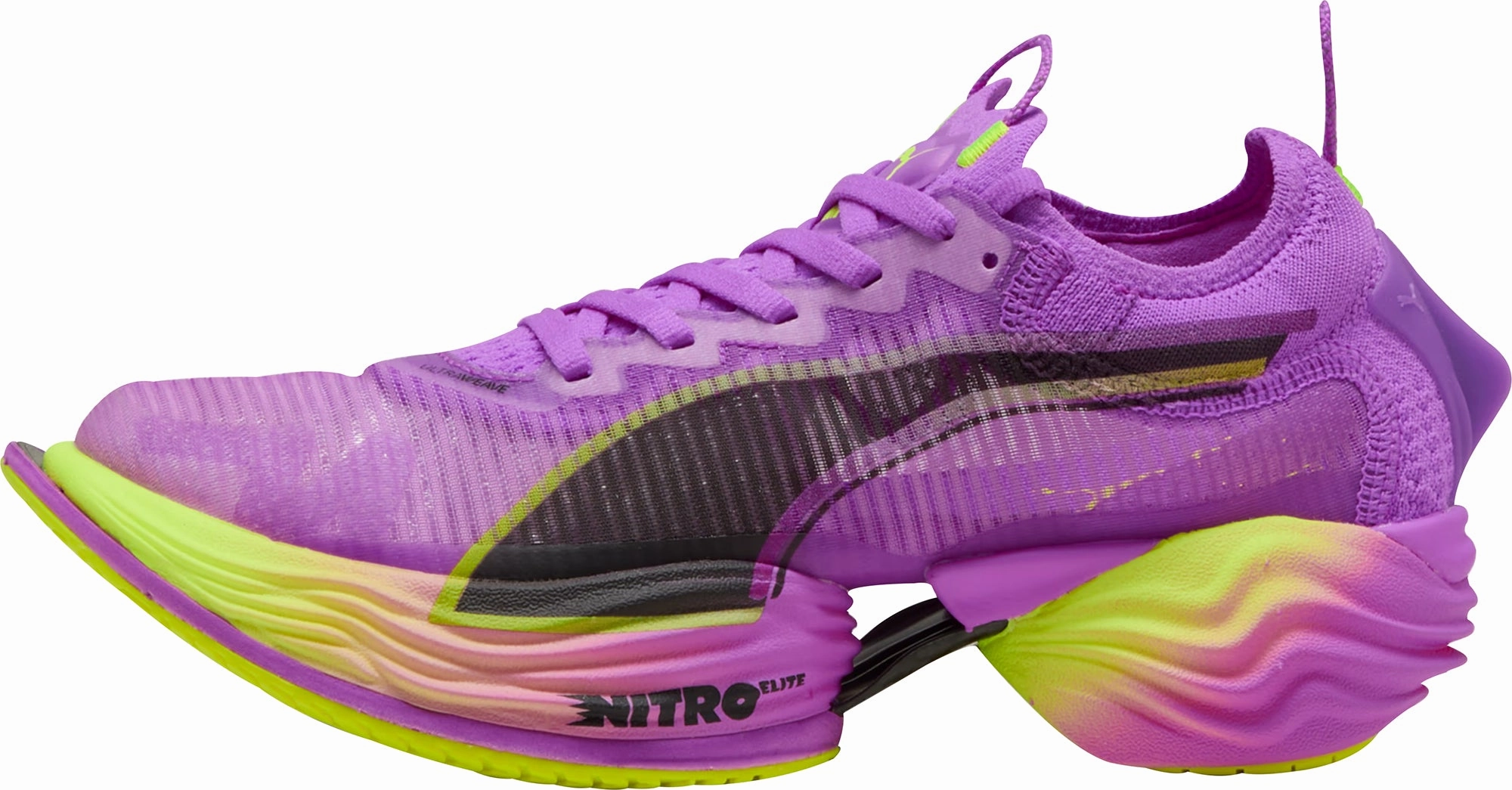 Puma Fast-R Nitro Elite 2 Womens Running Shoes - Purple hybrid sole shoes