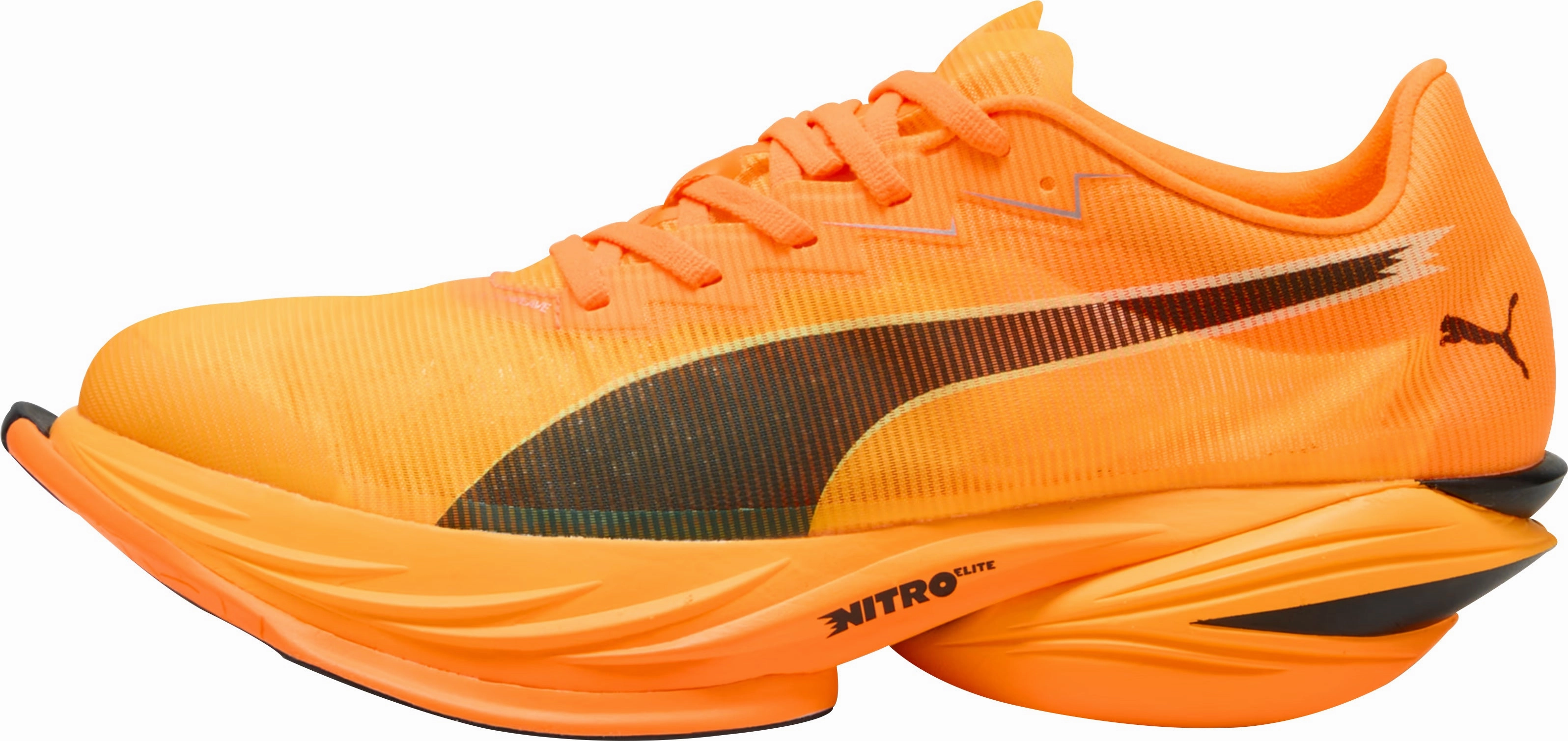 Stretch Loops Step Comfort Puma Fast-R Nitro Elite 3 Mens Running Shoes - Orange