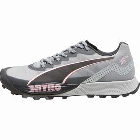 Puma Fast-Trac Apex Nitro Womens Trail Running Shoes - Grey Neutral Colors Torque Control