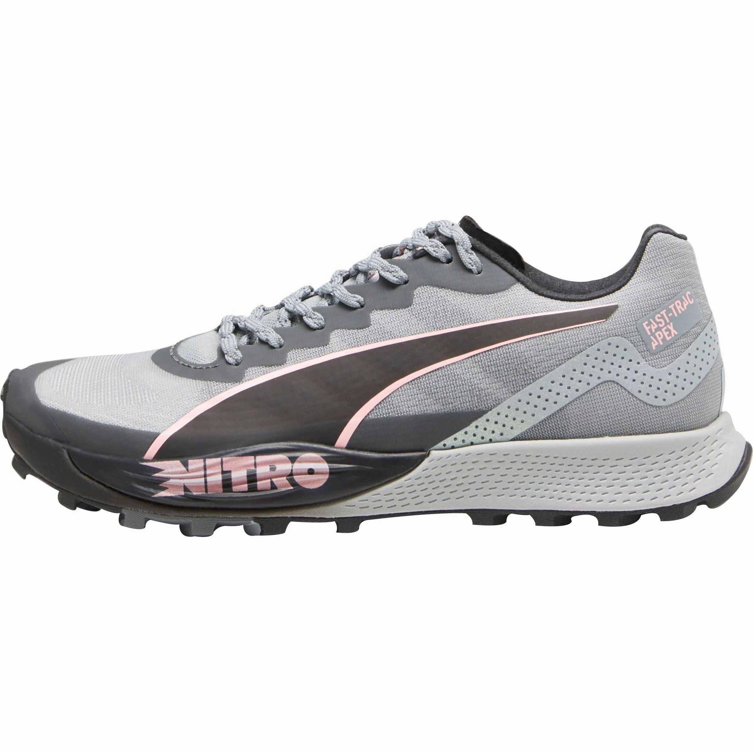 Puma Fast-Trac Apex Nitro Womens Trail Running Shoes - Grey Neutral Colors Torque Control