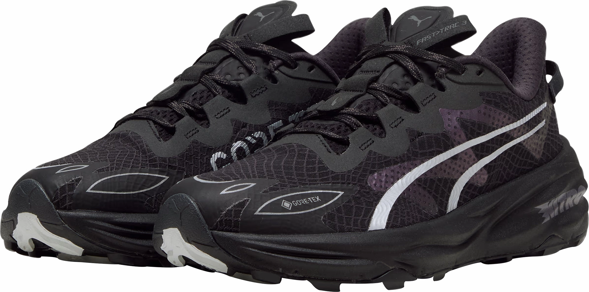 Puma Fast-Trac Nitro 3 GORE-TEX Mens Trail Running Shoes - Black Air Circulation Shock   Absorbing Technology