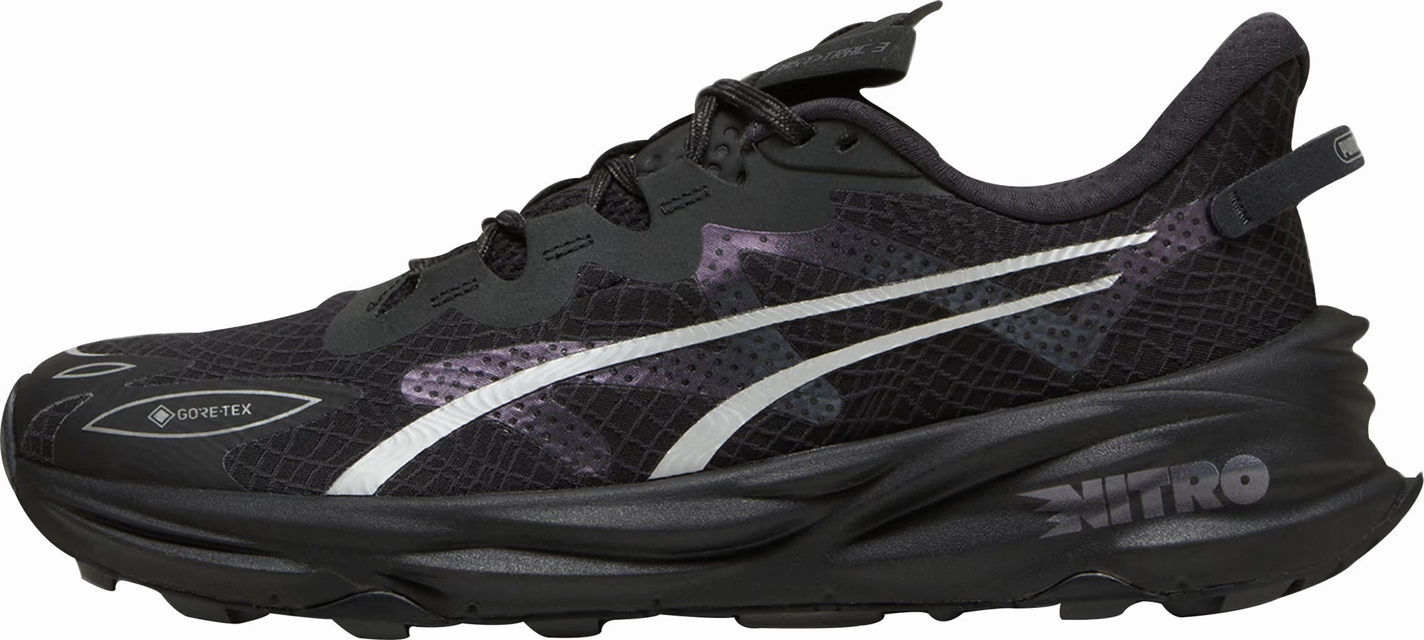 Puma Fast-Trac Nitro 3 GORE-TEX Mens Trail Running Shoes - Black Training Footwear Ground Contact Technology
