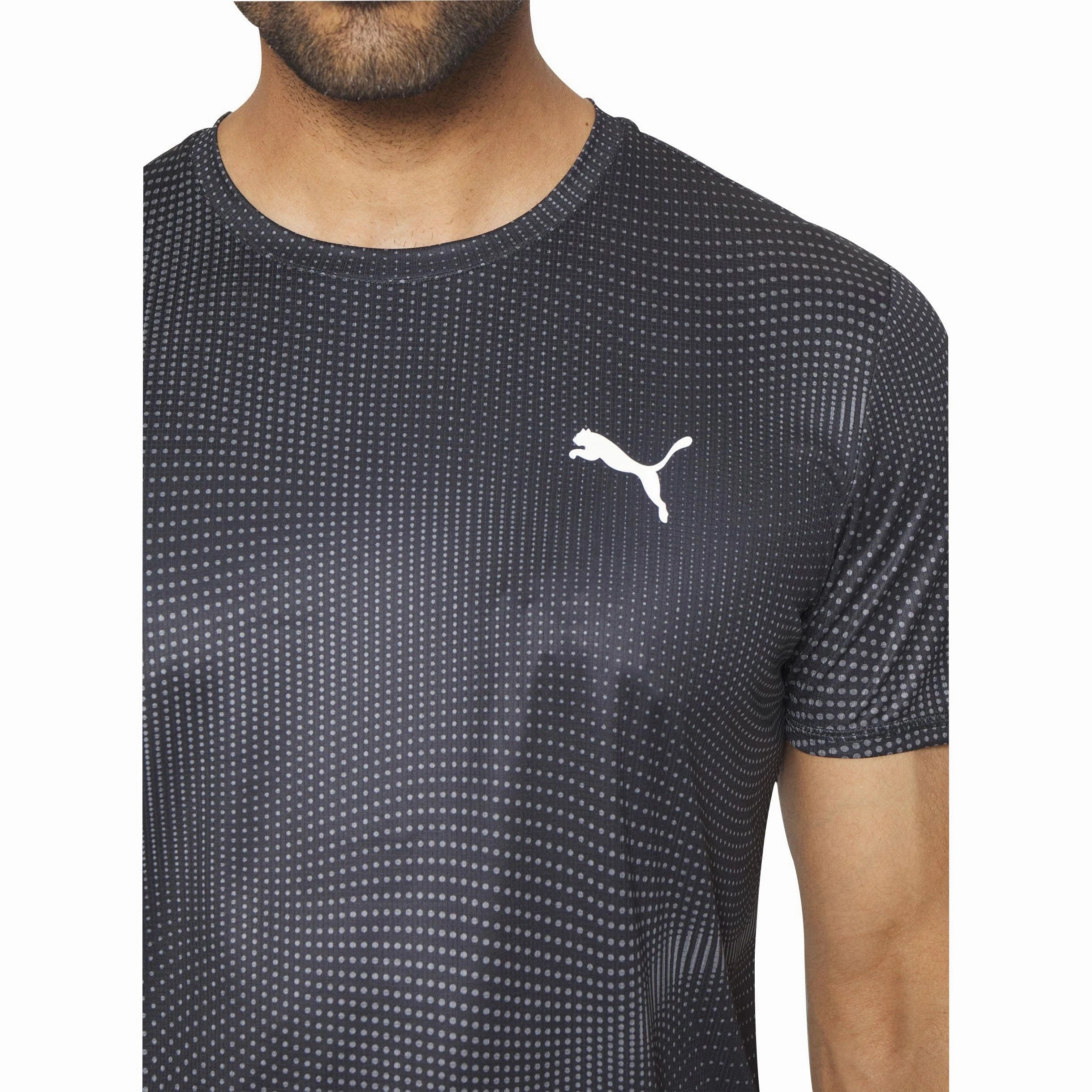 sale season Puma Favourite Short Sleeve Mens Running Top - Black