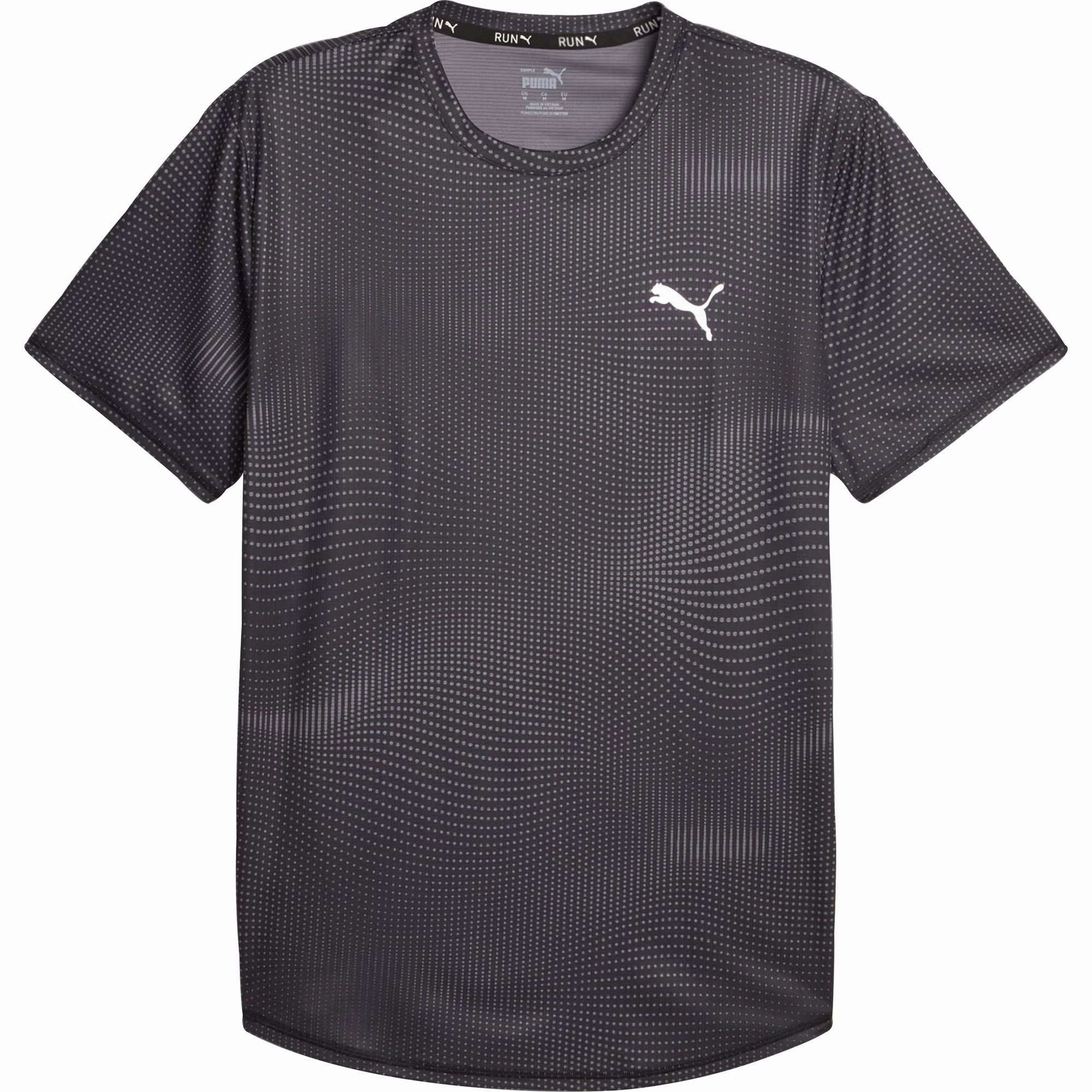 Smart Casual Puma Favourite Short Sleeve Mens Running Top - Black