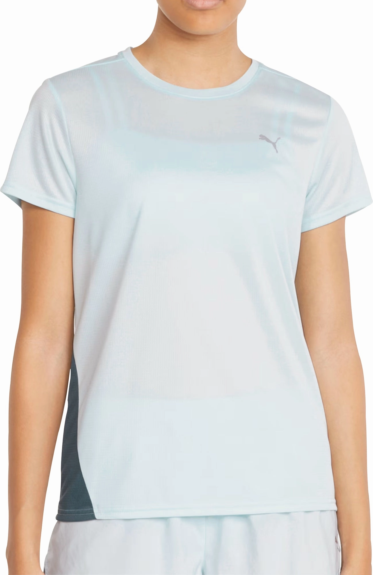 Puma Favourite Short Sleeve Womens Running Top - Blue Fresh Look