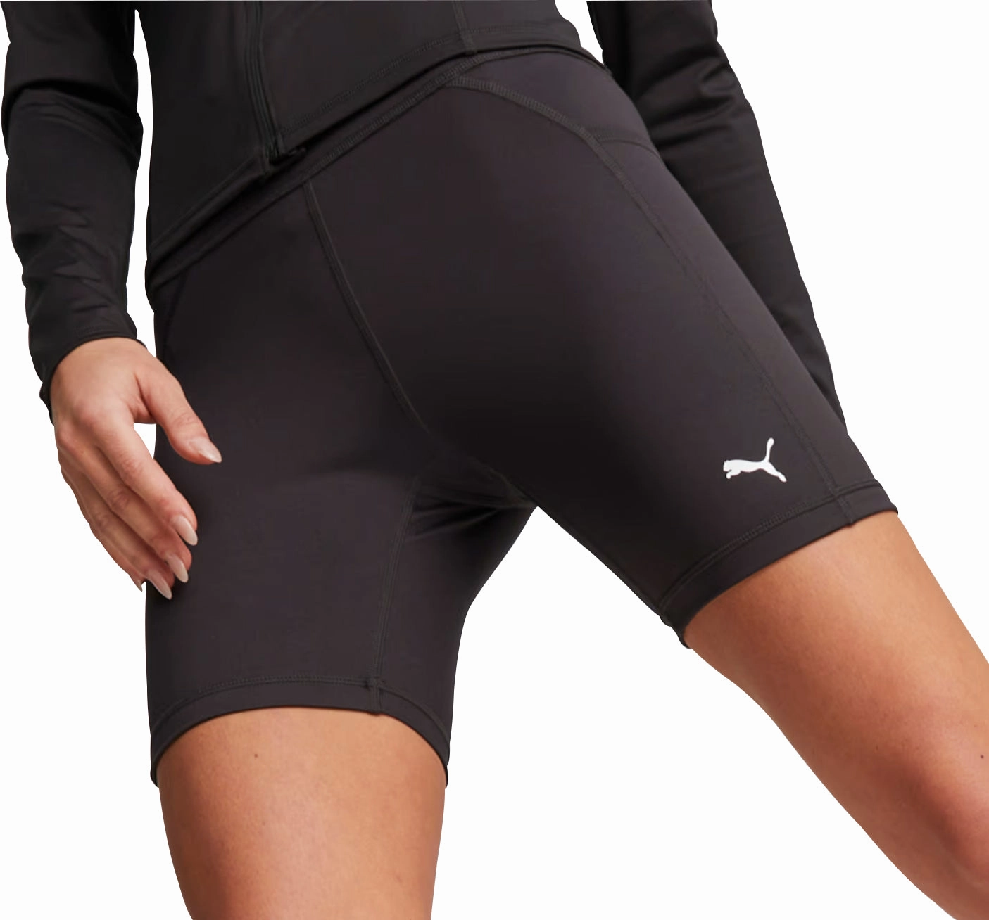 Flex Waist System Puma Fit 5 Inch Womens Short Training Tights - Black