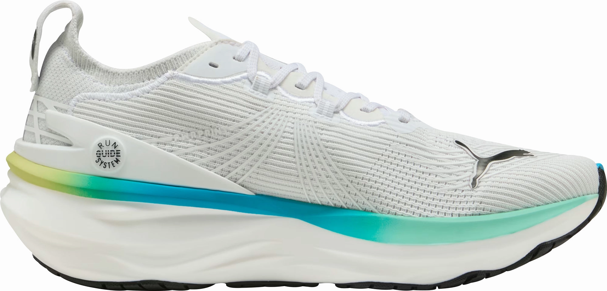 Soft Leather Puma ForeverRun Nitro 2 Mens Running Shoes - White