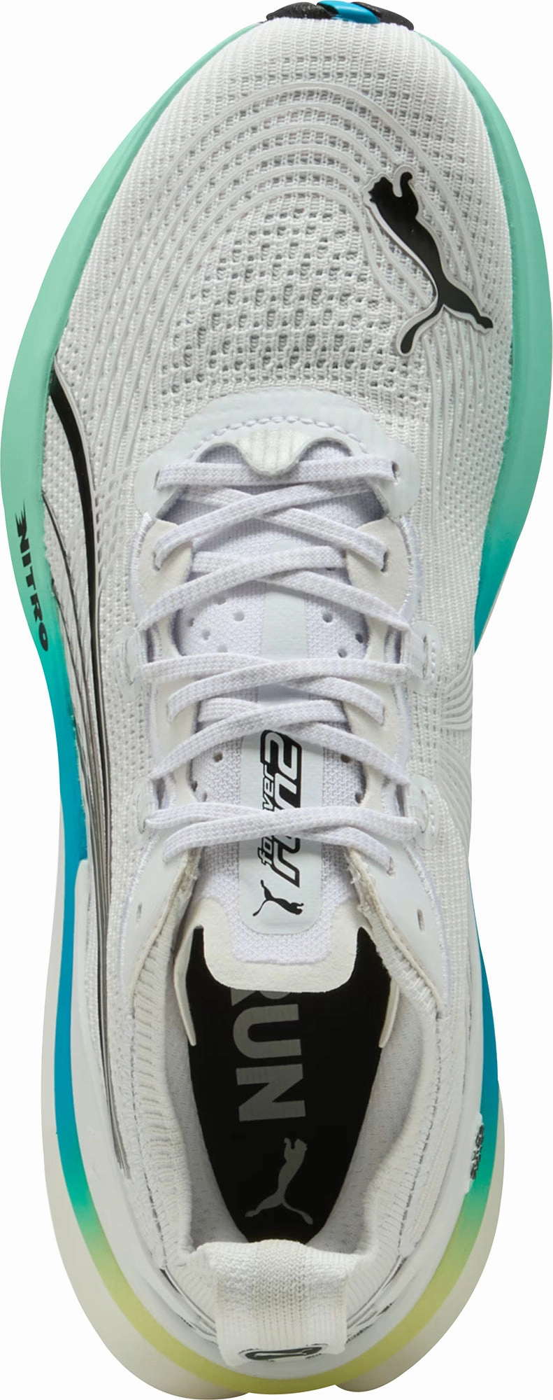 Low Profile Midsole Lean Motion Puma ForeverRun Nitro 2 Mens Running Shoes - White