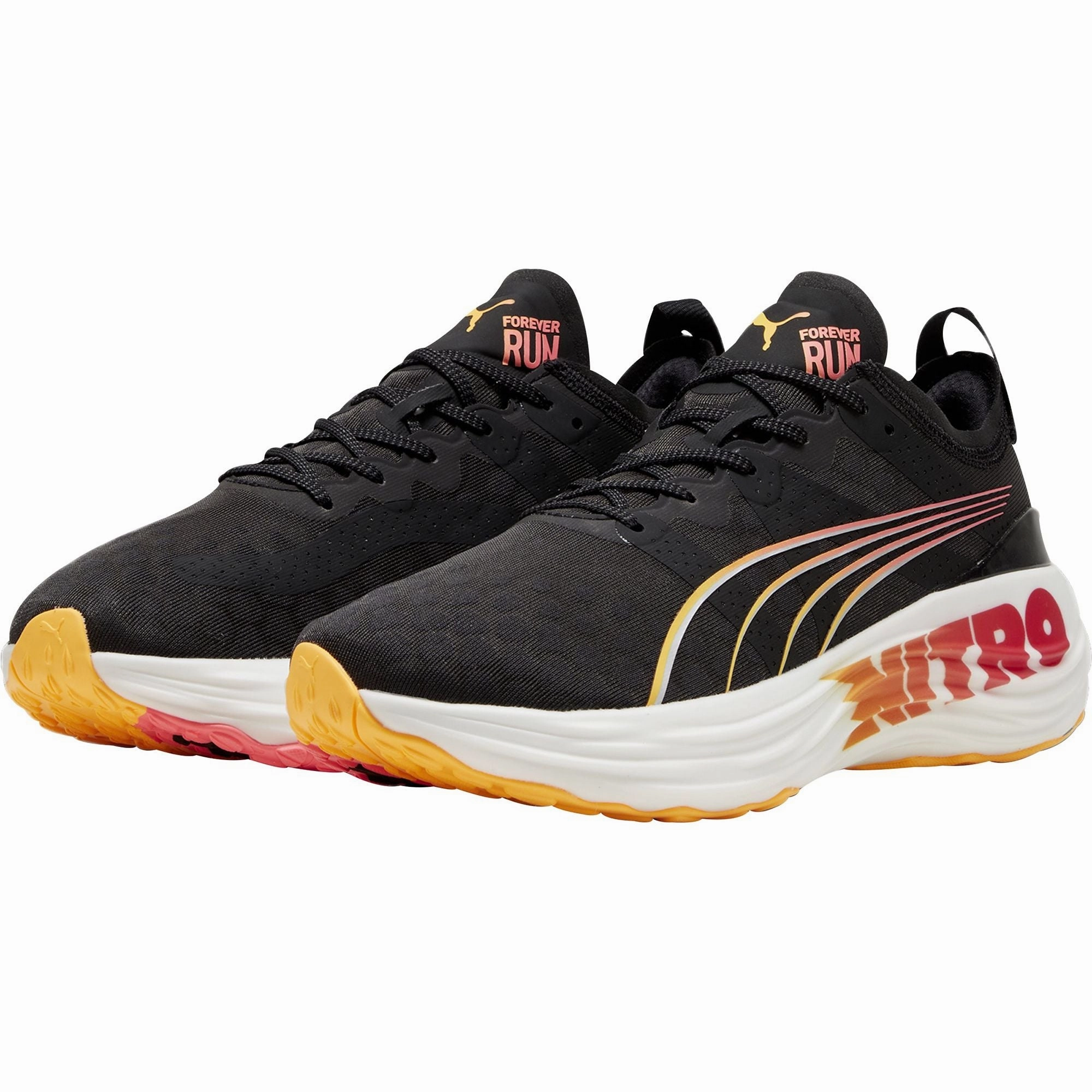 Puma ForeverRun Nitro Mens Running Shoes - Black indoor activities