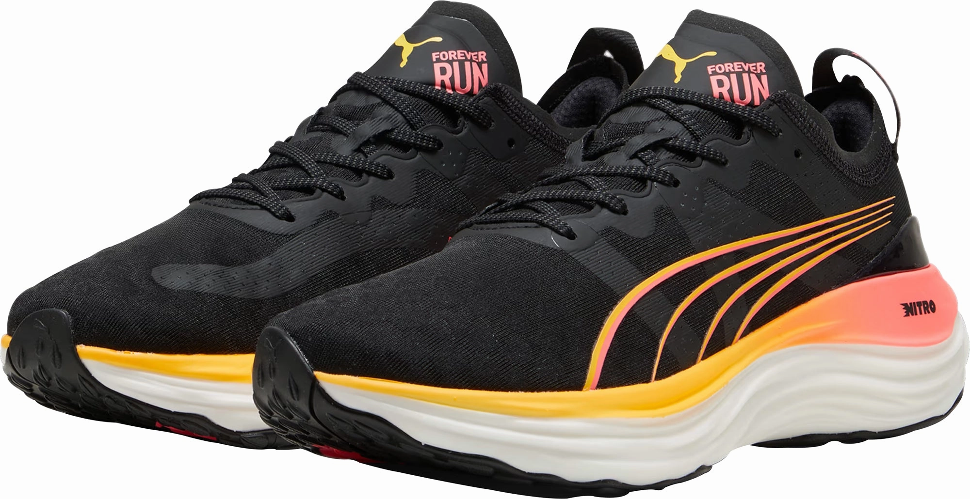 Puma ForeverRun Nitro Mens Running Shoes - Black Lace Free