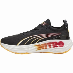 Puma ForeverRun Nitro Womens Running Shoes - Black Contoured Footbed Design