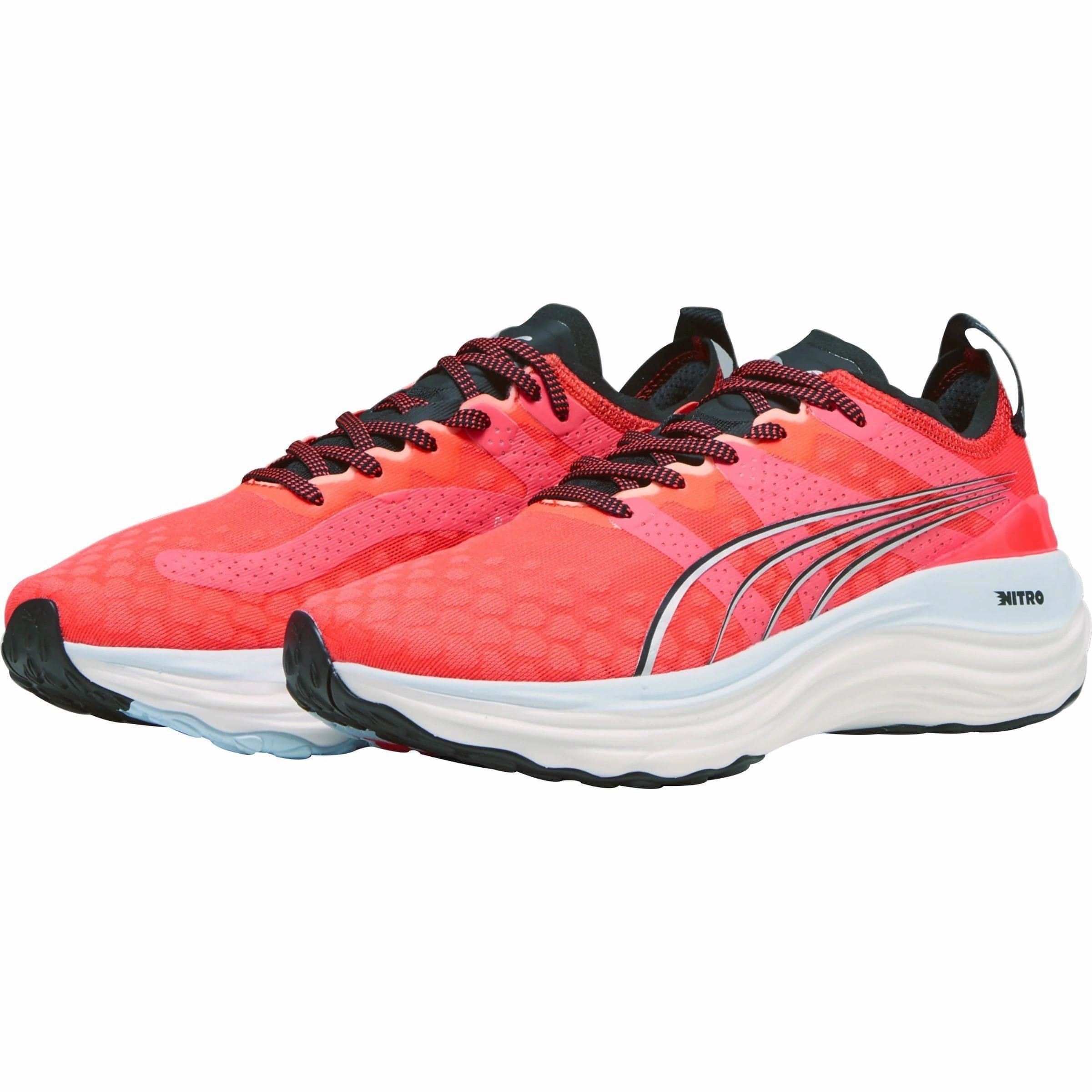 Puma ForeverRun Nitro Womens Running Shoes - Red Neutral Footbed Design Sturdy Construction