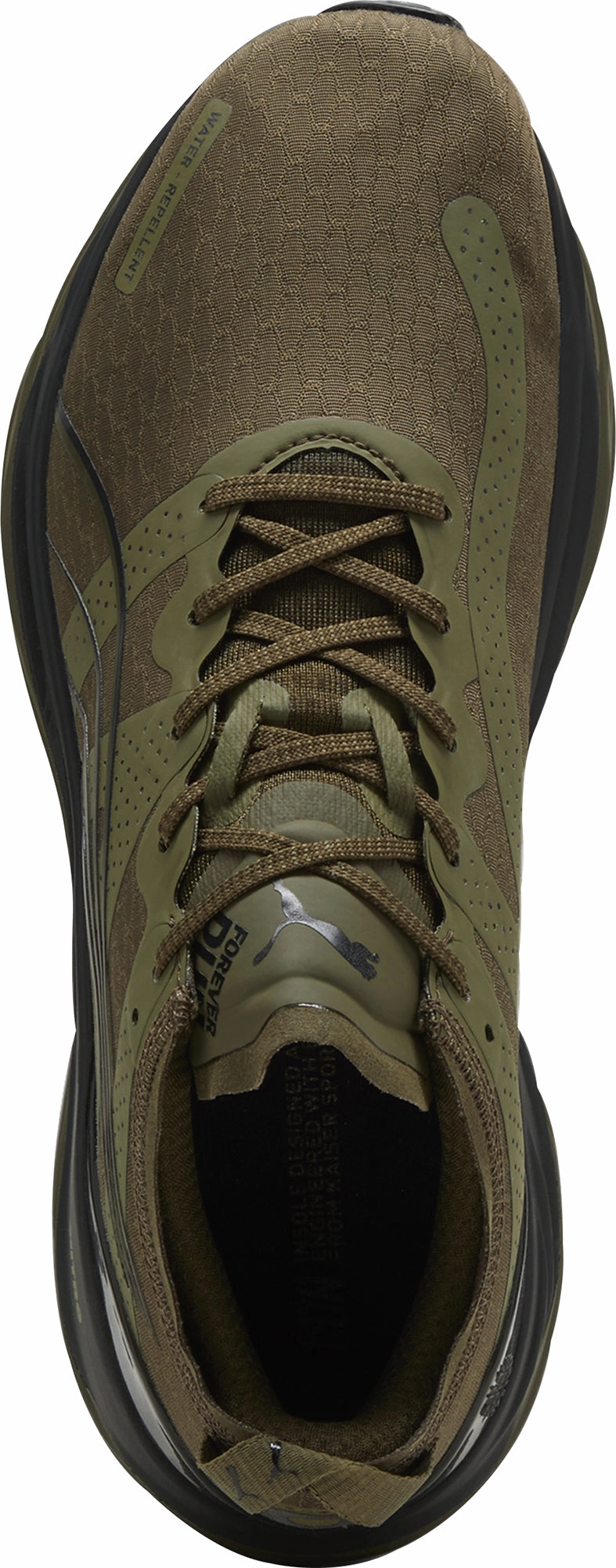 Puma ForeverRun Nitro WTR Mens Running Shoes - Green Anti Slip Outsole