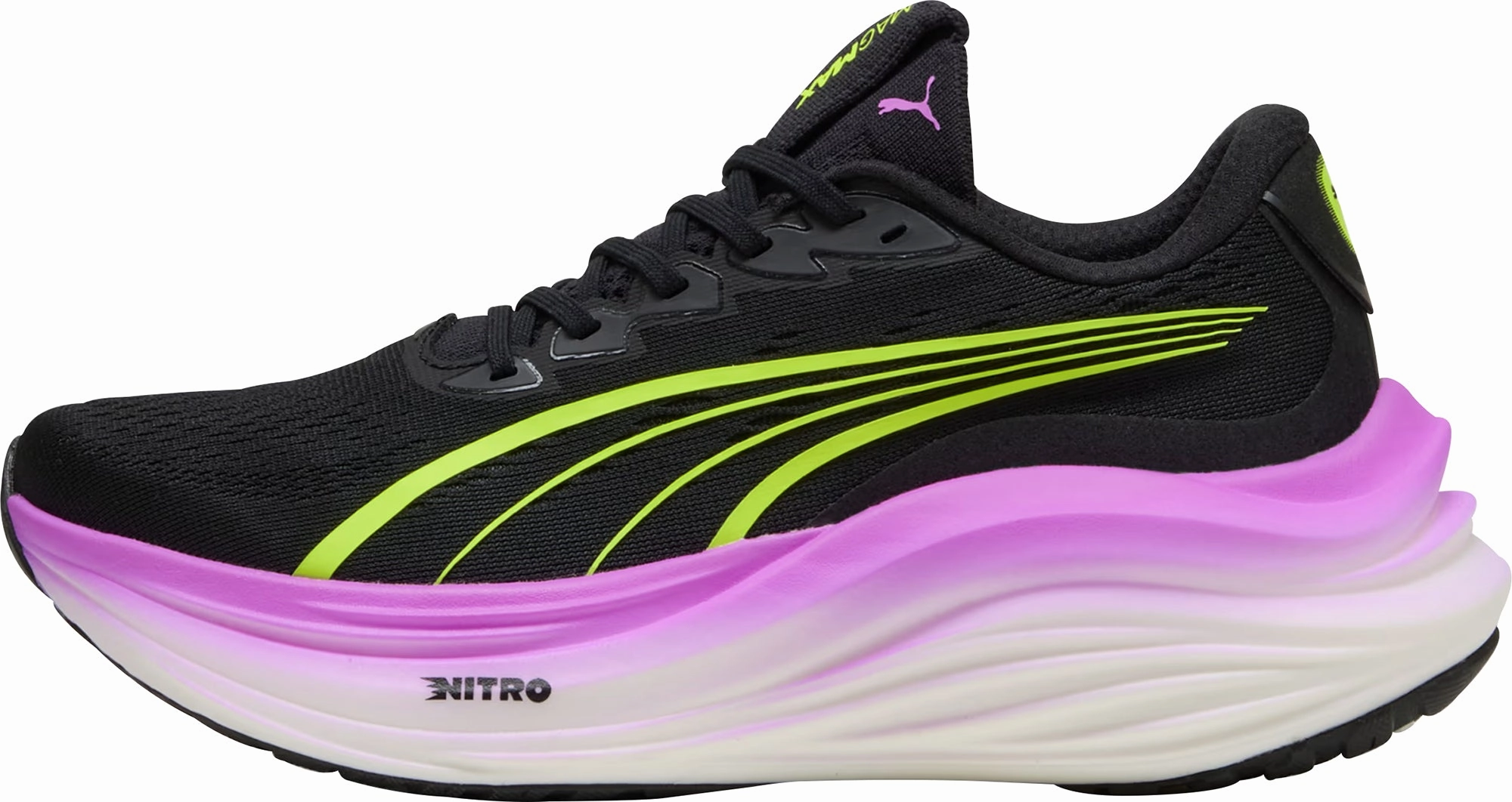 Puma MagMax Nitro Womens Running Shoes - Black race - day running shoes wooden - floor shoes
