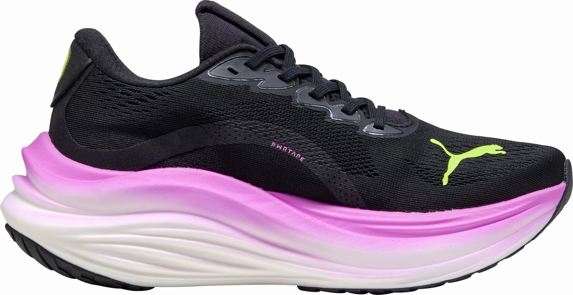 Zoned Compression Padding Puma MagMax Nitro Womens Running Shoes - Black