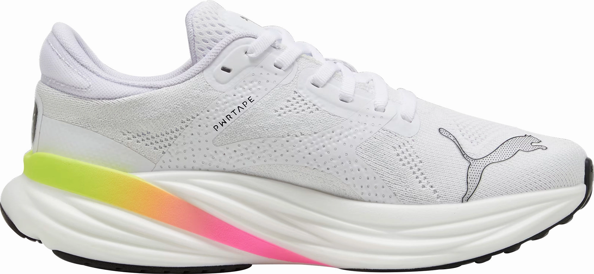 Padded Tongue Design Puma Magnify Nitro 2 Womens Running Shoes - White