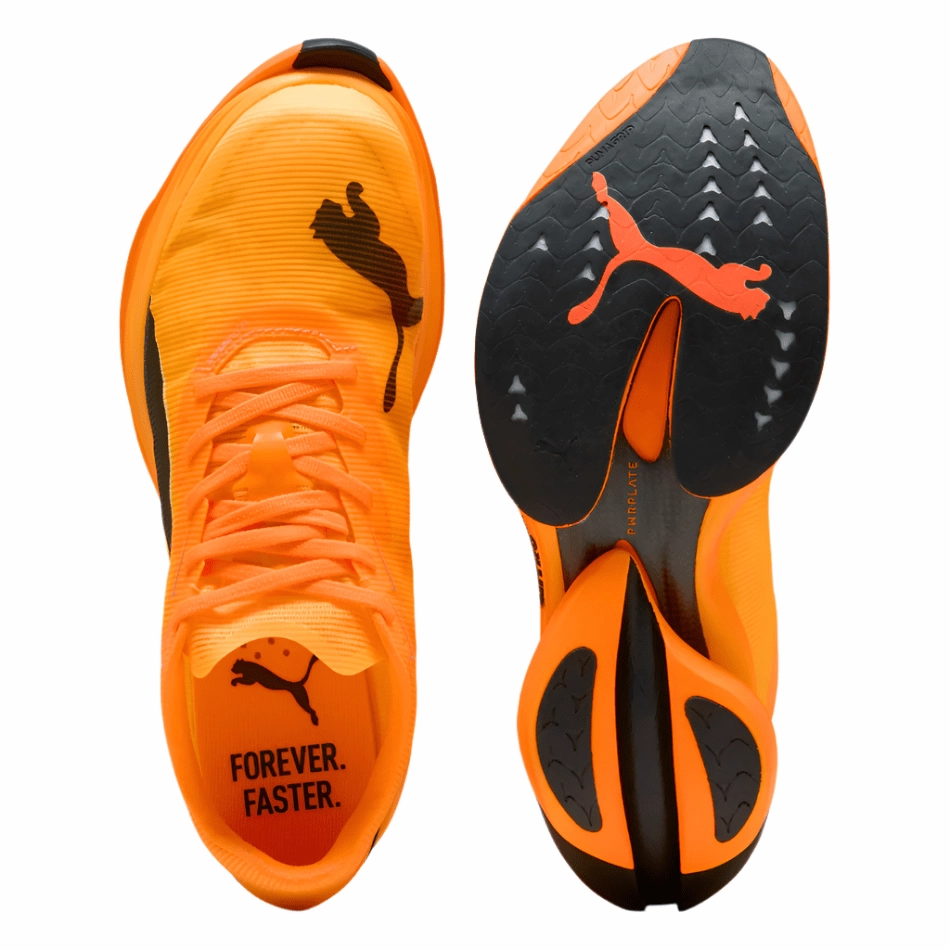 Pressure Relief Zones PUMA Men's Fast-R NITRO Elite 3 Running Shoes in Heat Fire/Sun Stream AW25