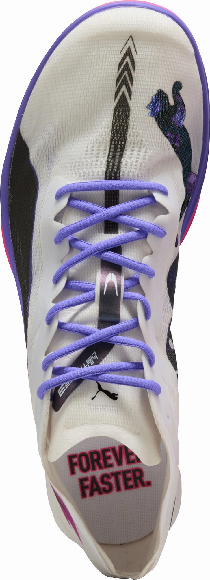 Side Lock Sharp Shift Puma Nitro Elite 3 Long Distance Running Spikes - White